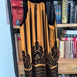 Elegant Black and Gold Dress